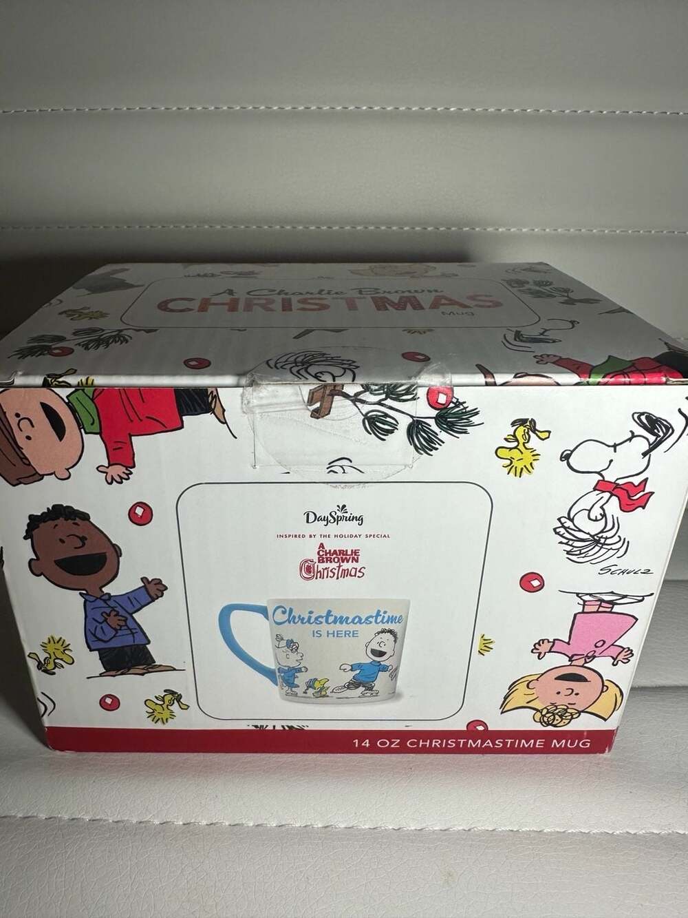 DaySpring Peanuts A Charlie Brown Christmas Christmastime Is Here Mug 14oz